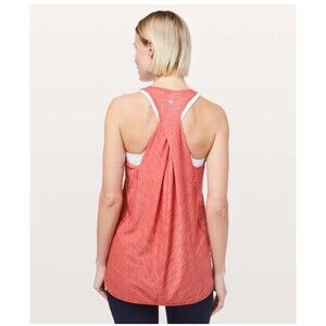 Lululemon Essential Tank Racerback Heathered Poppy Coral Size 4 or 6